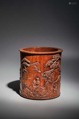 Qing Dynasty Huanghuali Wooden Wooden Carving 