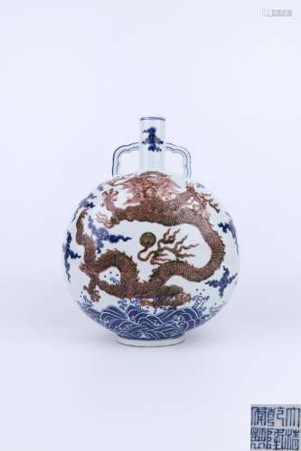 Qianlong Period Blue And White Porcelain Underglaze Porcelai...