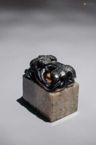Ming Dynasty Jade Fortunate Animal Seal, China