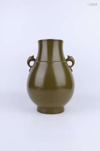 Qianlong Period Brown Glaze Porcelain Bottle, China
