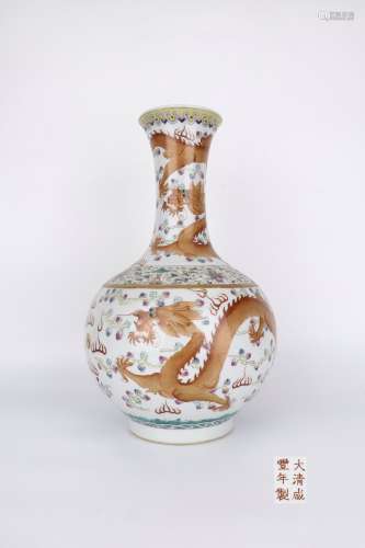 Xianfeng Period Fanhong Porcelain 
