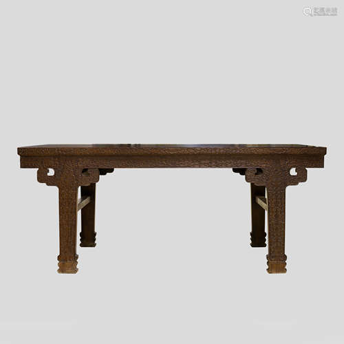 CHINESE QING DYNASTY ROSEWOOD LONG TABLE