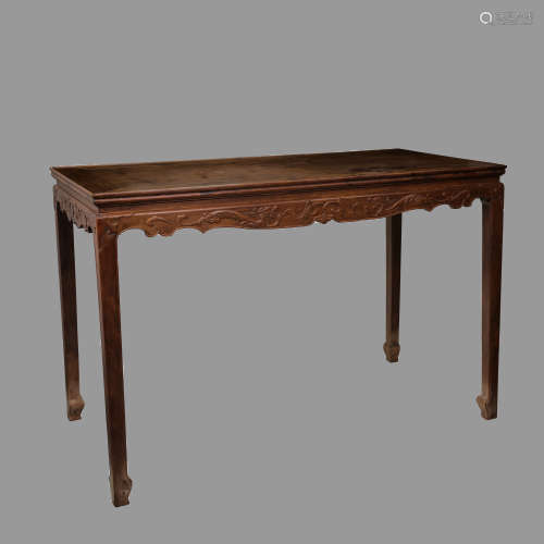 CHINESE QING DYNASTY SANDALWOOD LONG TABLE