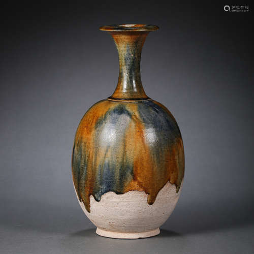 CHINESE TANG DYNASTY SANCAI THREE COLOR VASE