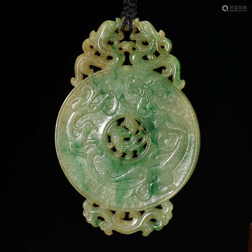 CHINESE QING DYNASTY JADE PLATE