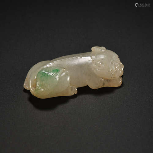 CHINESE QING DYNASTY JADE TIGER