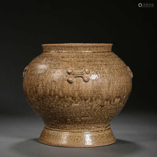 EARLY CHINESE YELLOW GLAZED JAR