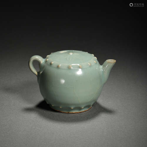 CHINESE SOUTHERN SONG LONGQUAN CELADON-GLAZED POT WITH DRUM ...