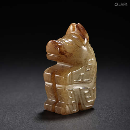 CHINESE HAN DYNASTY HETIAN JADE PIG