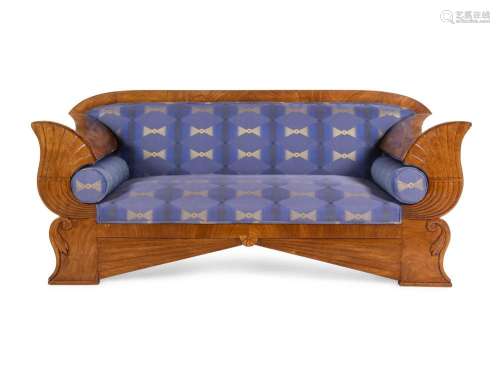 An Austrian Walnut Settee