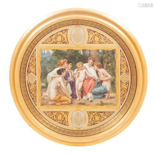 A Vienna Porcelain Charger Depicting Admiration after Willia...