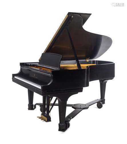 A Steinway and Sons Ebonized Grand Piano