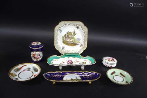 FLIGHT BARR BARR WORCESTER PEN TRAY & ENGLISH PORCELAIN ...