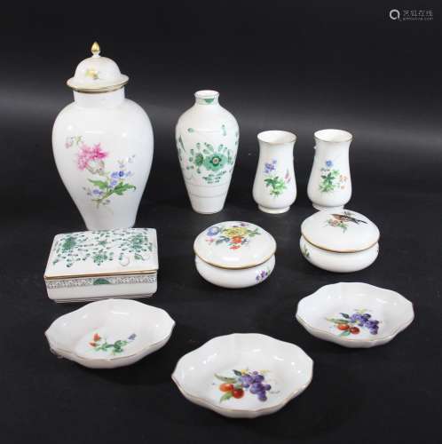 MEISSEN PORCELAIN a collection of modern Meissen porcelain, ...