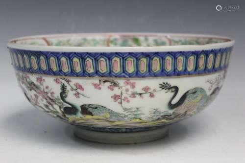 Chinese Famille Rose Porcelain Bowl