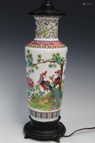 Chinese Porcelain Vase Lamp