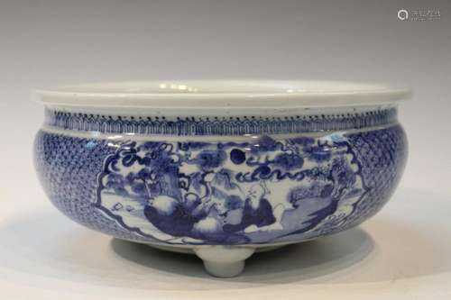 Chinese Blue and White Porcelain Incense Burner