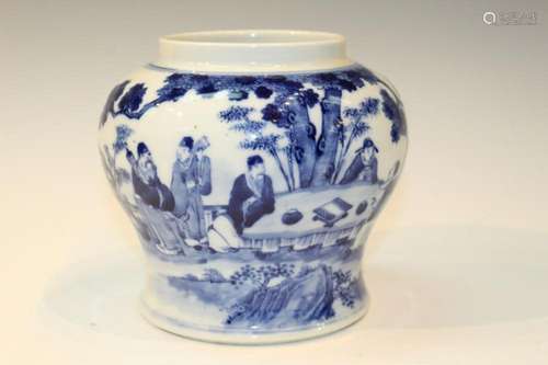 Chinese Blue and White Porcelain Jar