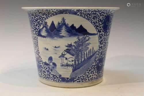 Chinese Blue and White Porcelain Planter