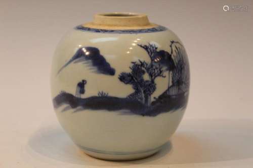 Chinese Blue and White Porcelain Jar