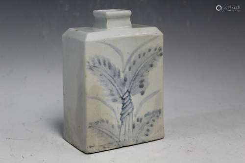 Korean Blue and White Porcelain Bottle