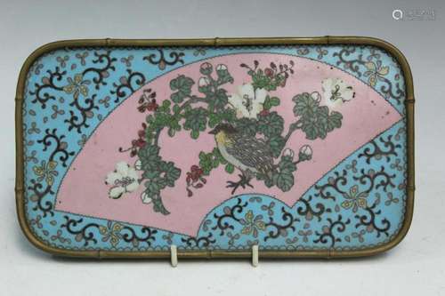 Chinese Cloisonne Tea Tray