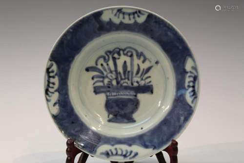 Chinese Blue and White Porcelain Dish