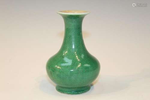 Chinese Green Glazed Porcelain Vase