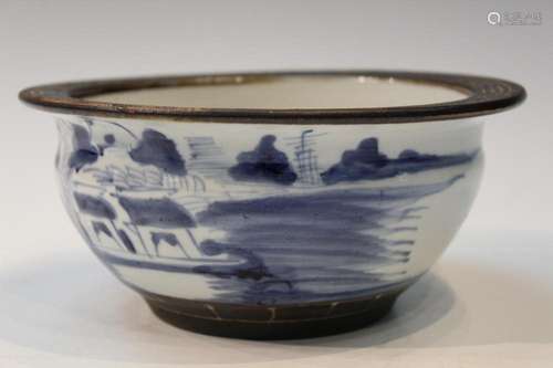 Chinese Blue and White Porcelain Bowl