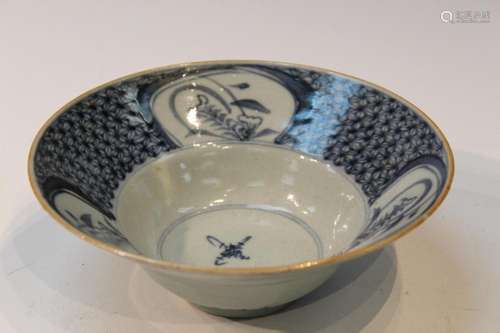 Chinese Blue and White Porcelain Bowl