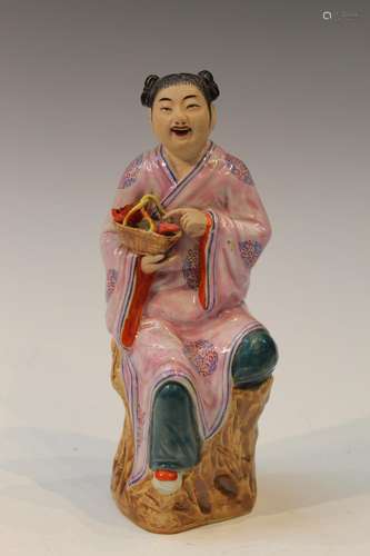 Chinese Porcelain Figure of a Girl