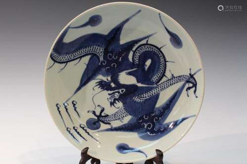 Chinese Blue and White Porcelain Plate