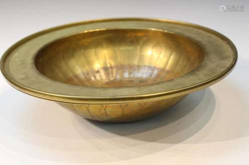 Large Chinese Temple Brass Basin