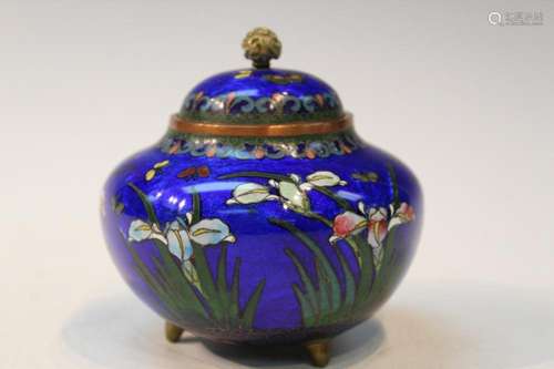 Japanese Cloisonne Small Jar