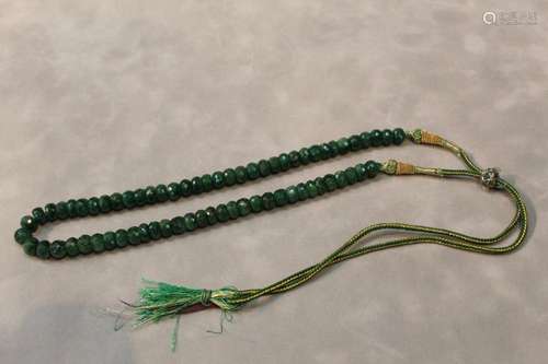 Indian Green Emerald Necklace