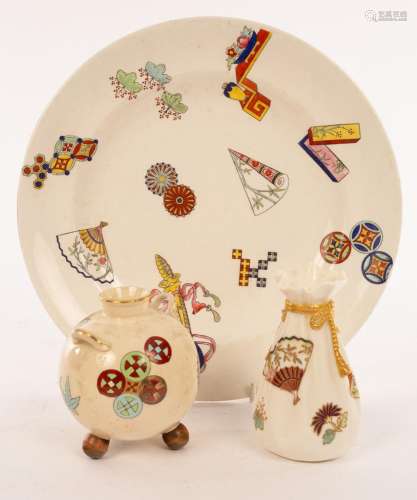 A Royal Worcester plate decorated Oriental motifs, 26.