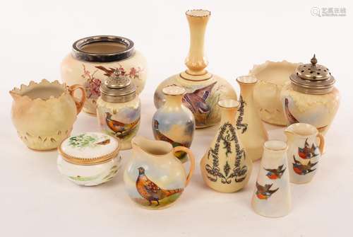 A group of Locke & Co., Worcester vases, jugs, etc.