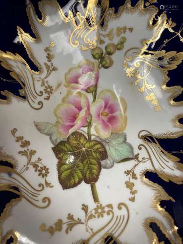 A Coalport botanical dessert service, circa 1835, by Joseph ...