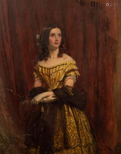 William Powell Frith RA (1819-1909)/Portrait of Miss Coates ...