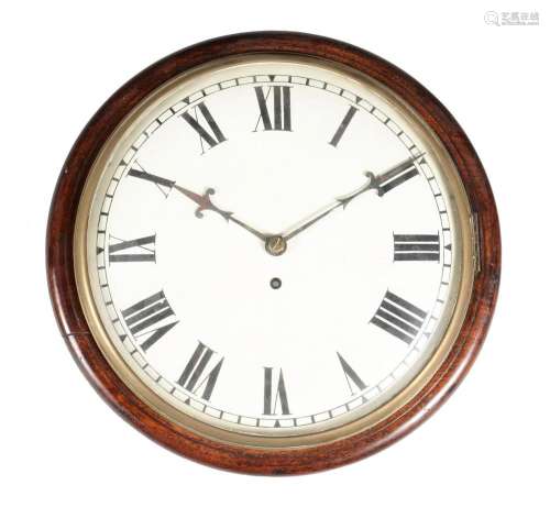A Victorian mahogany wall timepiece