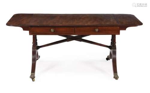 A George IV Irish mahogany sofa table