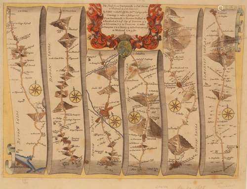 John Ogilby/The Road from Dartmouth Com Devon to Minehead in...