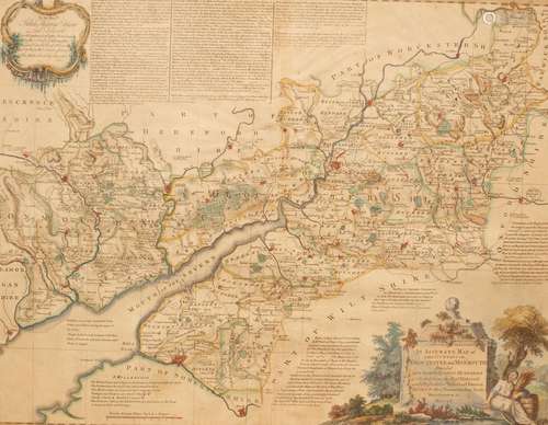 A map of the Counties of Gloucestershire and Monmouth, 1760,...