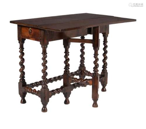 A William III walnut side table
