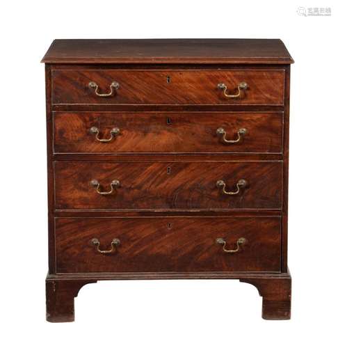 A George III mahogany chest of drawers