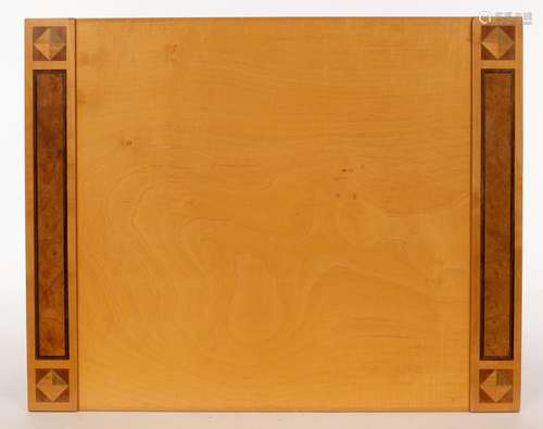 A David Linley satinwood desk blotter with inlaid borders,