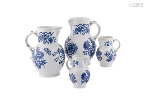 Four Worcester blue and white 'Natural Sprays Group'...