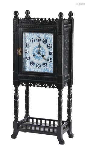 An Aesthetic Movement ebonised clock