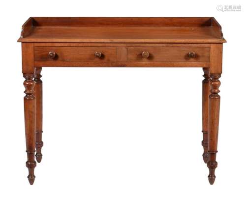 A Victorian mahogany writing table