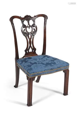 A George III mahogany side chair